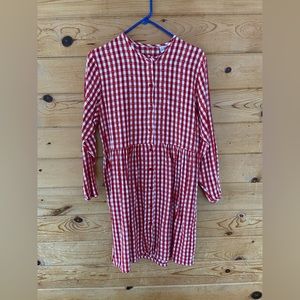Vintage Gingham Babydoll Dress